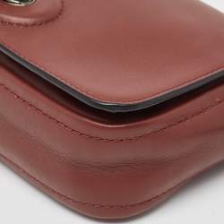 Pre Owned Coach Brown Leather Bleecker Penny Crossbody Bag