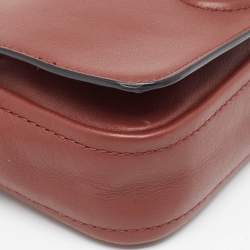 Pre Owned Coach Brown Leather Bleecker Penny Crossbody Bag