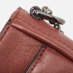 Pre Owned Coach Brown Leather Bleecker Penny Crossbody Bag