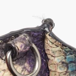 Coach Multicolor Python Embossed and Leather Crosby Carryall Tote