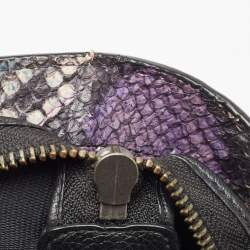 Coach Multicolor Python Embossed and Leather Crosby Carryall Tote