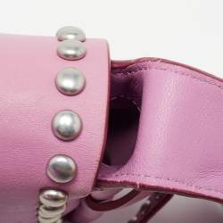 Coach Pink Leather Rivet Dakotah Crossbody Bag