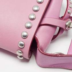 Coach Pink Leather Rivet Dakotah Crossbody Bag