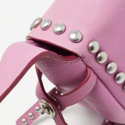 Coach Pink Leather Rivet Dakotah Crossbody Bag