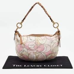 Coach Multicolor Signature Canvas Hobo