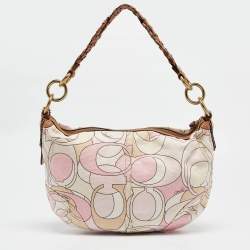 Coach Multicolor Signature Canvas Hobo