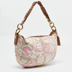 Coach Multicolor Signature Canvas Hobo