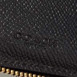 Coach Black Leather Zip Around Purse
