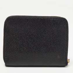 Coach Black Leather Zip Around Purse