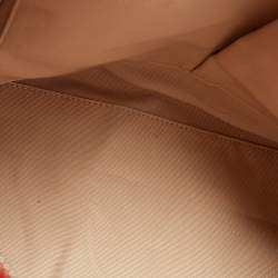 Coach Orange/Beige Signature Canvas and Leather Haley Satchel 