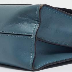 Coach Blue Leather Small Parker Chain Flap Shoulder Bag