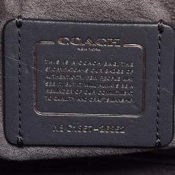 Coach Blue Leather Small Parker Chain Flap Shoulder Bag