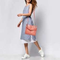 Coach Orange Leather Ashley Crossbody Bag