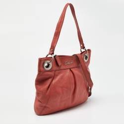 Coach Orange Leather Ashley Crossbody Bag