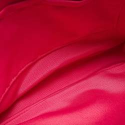 Pre Owned Coach Hot Pink Leather Baguette Bag