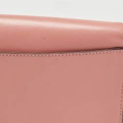 Coach Pink Leather Ruby Chain Clutch