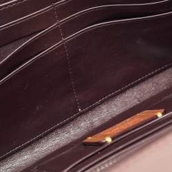 Coach Pink Leather Ruby Chain Clutch