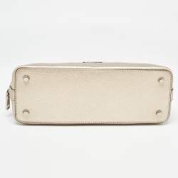 Pre Owned Coach Metallic Leather Mini Sierra Satchel