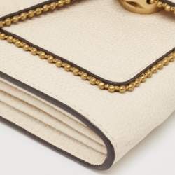 Pre Owned Coach Beige Leather Tabby Chain Shoulder Bag