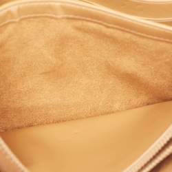 Pre Owned Coach Beige Leather Tabby Chain Shoulder Bag