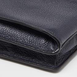 مملوكة مسبقًا Coach Navy Blue Leather Noa Pop Up Crossbody Bag