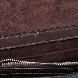 Coach Green Leather Tilly Top Handle Bag