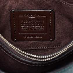 Coach Green Leather Tilly Top Handle Bag
