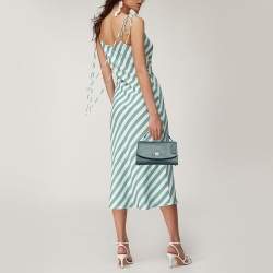 Coach Green Leather Tilly Top Handle Bag