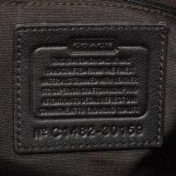 Pre Owned Coach Black Signature Canvas and Leather Bleecker Riley Tote