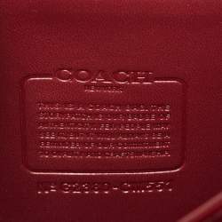 Coach Brown/Beige Signature Coated Canvas, Python Embossed and Leather Idol Bag