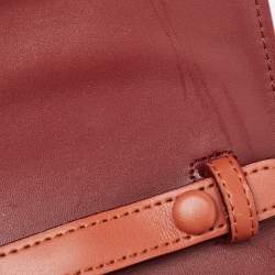 Coach Brown/Beige Signature Coated Canvas, Python Embossed and Leather Idol Bag