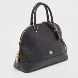 Pre Owned Coach Black Leather Sierra Satchel