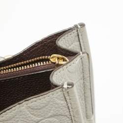 Coach Grey Signature Embossed Leather Tyler Carryall Tote