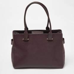 Coach Burgundy Leather Swagger 33 Tote
