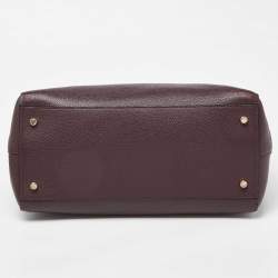 Coach Burgundy Leather Swagger 33 Tote