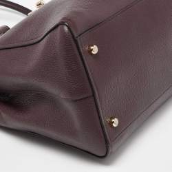 Coach Burgundy Leather Swagger 33 Tote