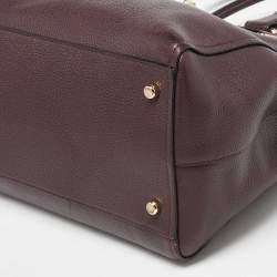 Coach Burgundy Leather Swagger 33 Tote