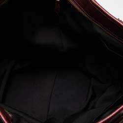 Pre Owned Coach Metallic Leather Zip Tote