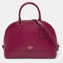 Coach Burgundy Leather Mini Sierra Satchel Coach TLC