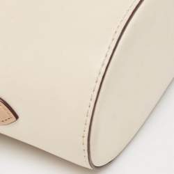 Coach x Selena Black/Beige Leather Trail Top Handle Bag