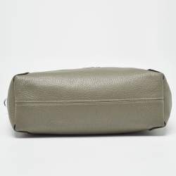 Pre Owned Coach Green Leather Kacey Satchel