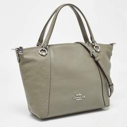 Pre Owned Coach Green Leather Kacey Satchel