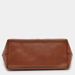 Pre Owned Coach Brown Leather City Zip Tote