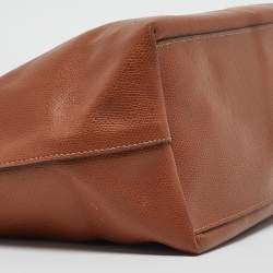 Pre Owned Coach Brown Leather City Zip Tote