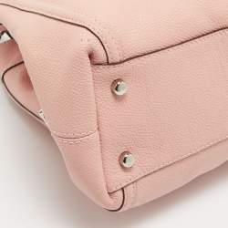 Pre Owned Coach Pink Leather Edie Shoulder Bag