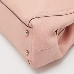Pre Owned Coach Pink Leather Edie Shoulder Bag