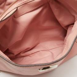 Pre Owned Coach Pink Leather Edie Shoulder Bag