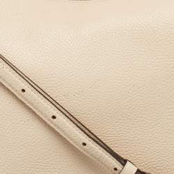 Coach Two Tone Beige Leather Sutton Hobo