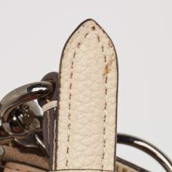 Coach Two Tone Beige Leather Sutton Hobo