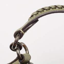 Pre Owned Coach Olive Green Leather Shay Shoulder Bag